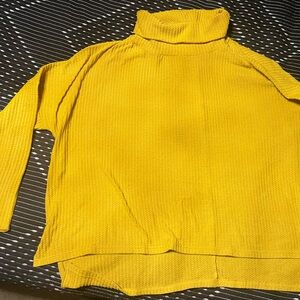 Cowell neck sweater. Waffle print detail. 3x Plus size